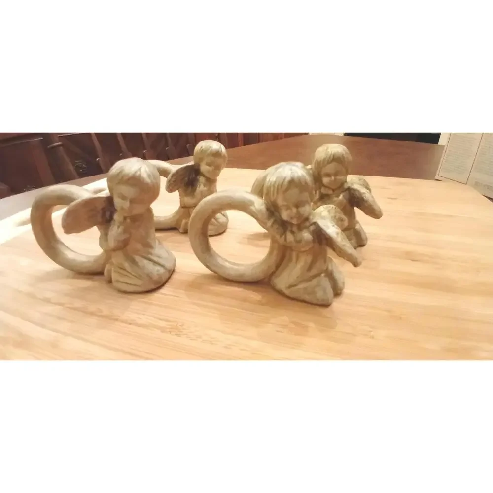 Ceramic Angel Napkin Rings (4) - Picture 12 of 16